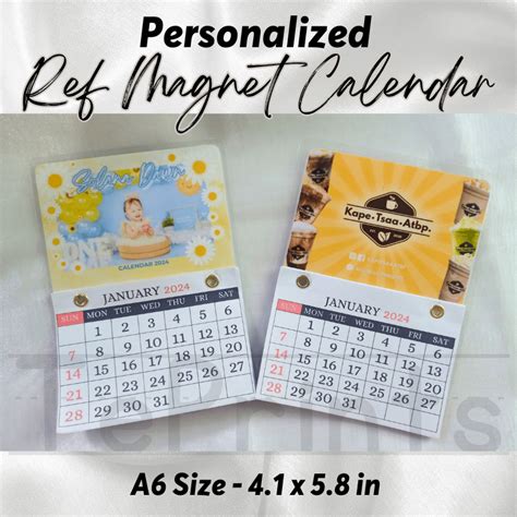 Customizable Calendar Magnets for Marketing