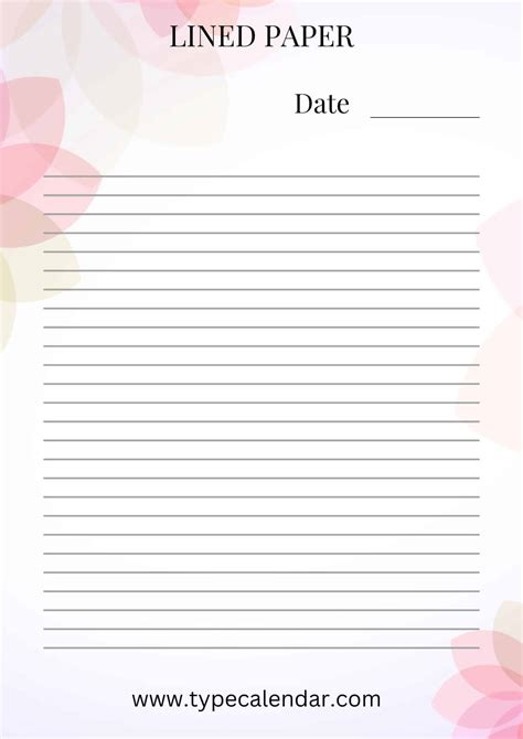 Customizable Line Paper Templates