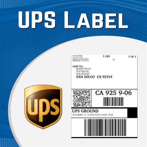 Description of Customizable UPS Label Templates