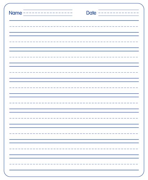 Customizing Writing Paper Printables