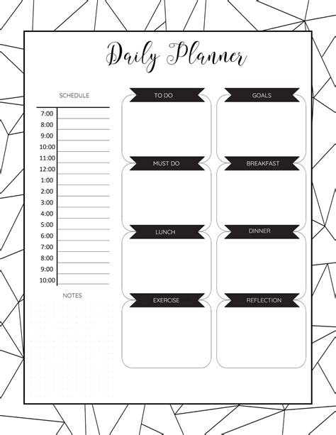 Personalizing your free printable planner