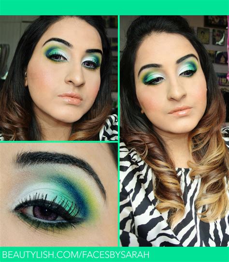 Cut Crease Blue Green Look