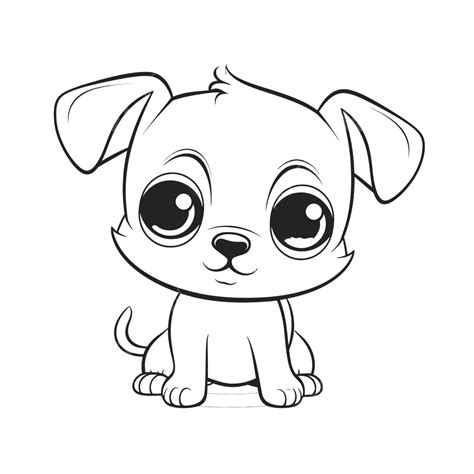 Cute puppy coloring pages