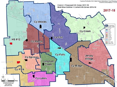 Cy Fair School District Boundaries