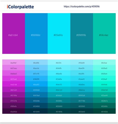 Cyan Color Combinations