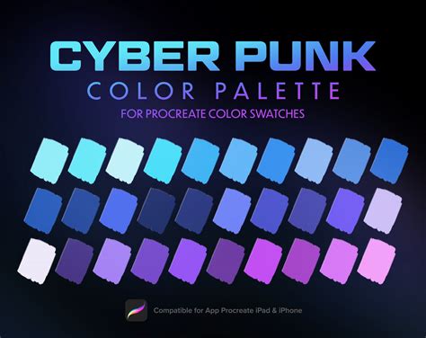 Cyberpunk Color Palette Example