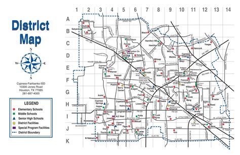 Cypress ISD District Map