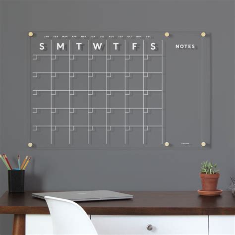 Daily acrylic wall calendars