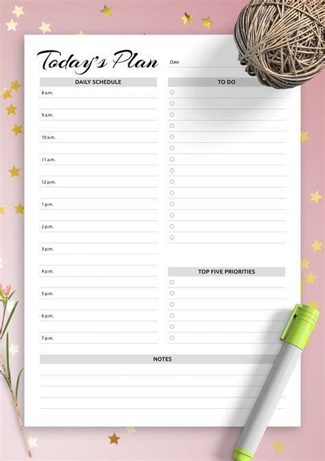 Daily task management with calendar notes