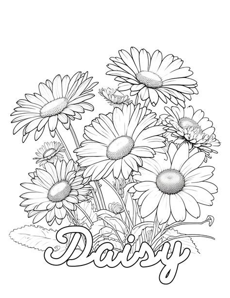 Daisy Colouring Page