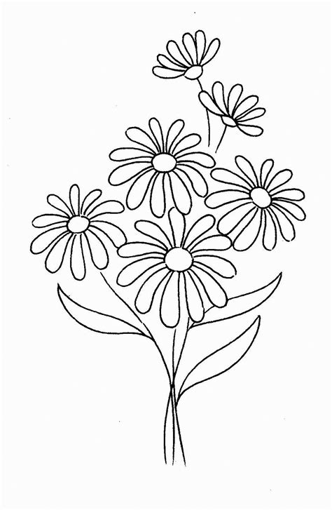 Daisy flower coloring