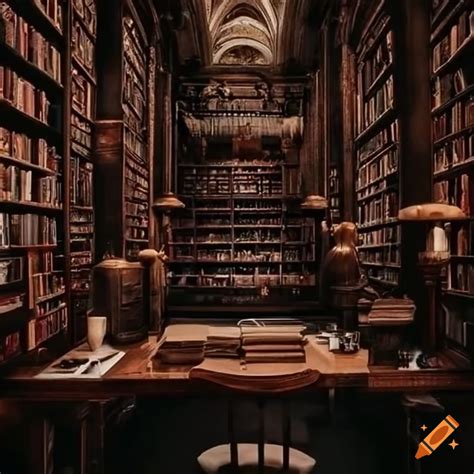 Dark Academia Library