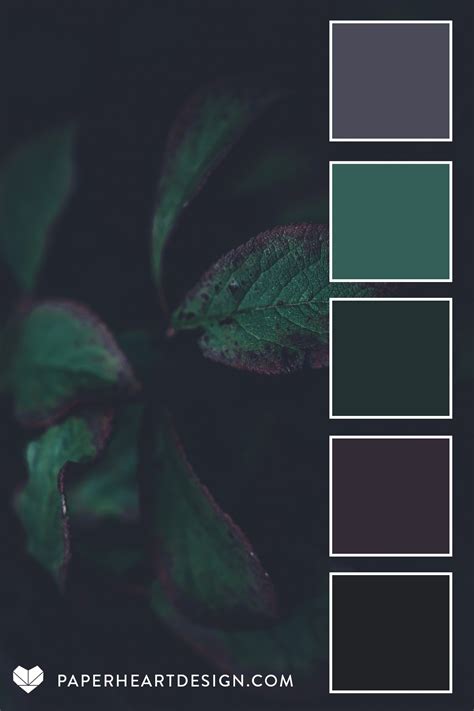 Dark and moody color palette