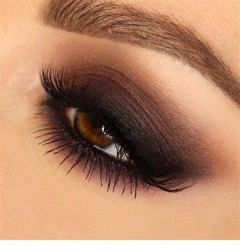 Dark brown eyeshadow