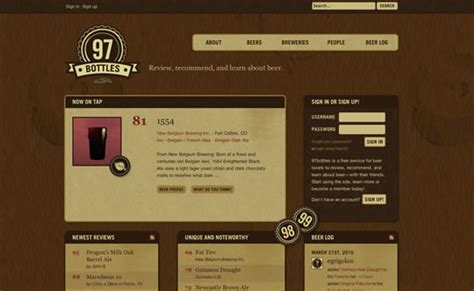 Dark Brown Web Design