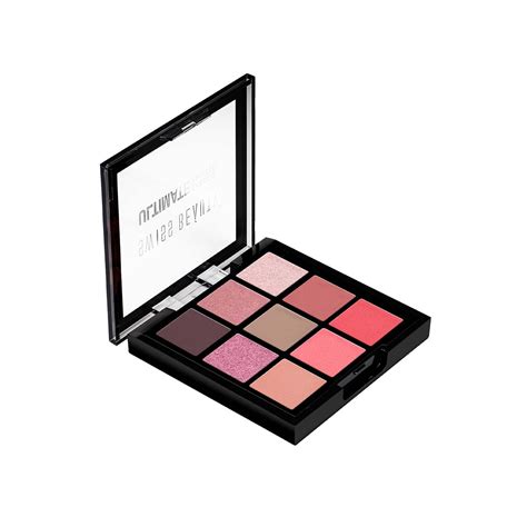 A dark eyeshadow palette with a range of shades