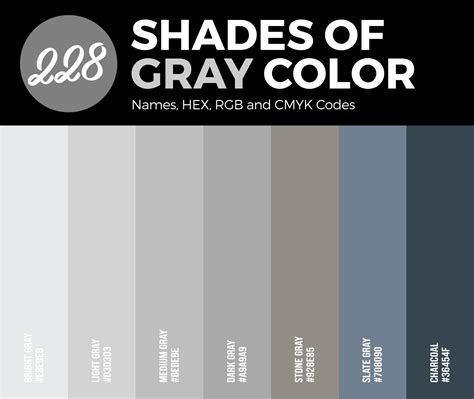 Dark Gray Color Palettes