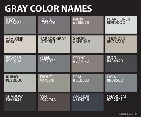 Dark Gray Color Palettes Gallery