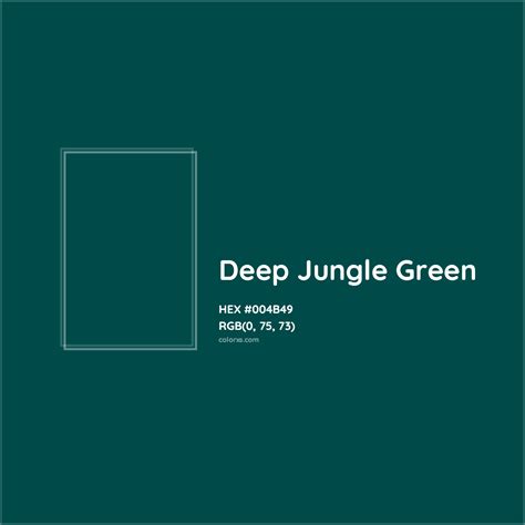 Dark Jungle Green Color