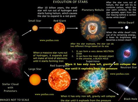 Illustration of dark star evolution