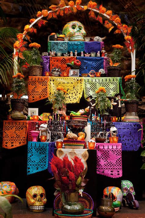 Colorful Day of the Dead Altar