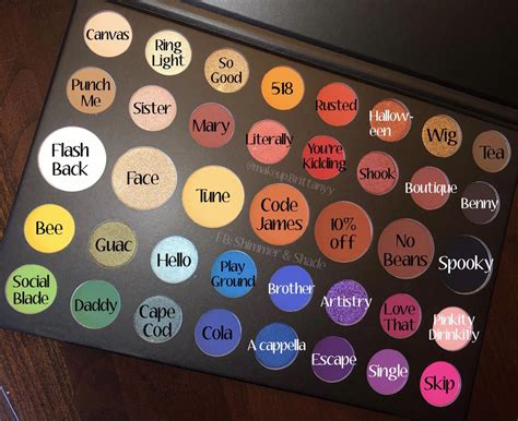 Dear Mom Palette Shade Names