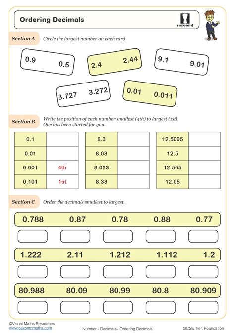 Decimal Worksheets