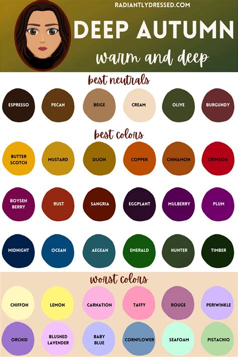 Deep Autumn Color Palette Inspiration 1