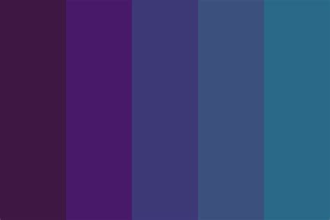 Deep blues and purples add depth and richness to a dark winter color palette