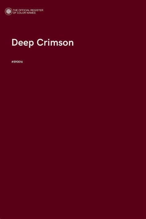 Deep crimson color palette