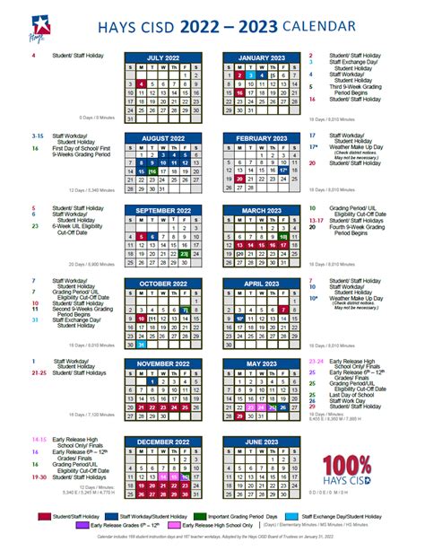 Denison ISD School Calendar Planning