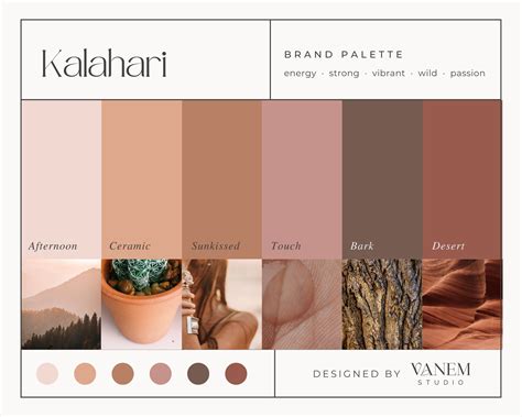 Desert Animals Color Palette