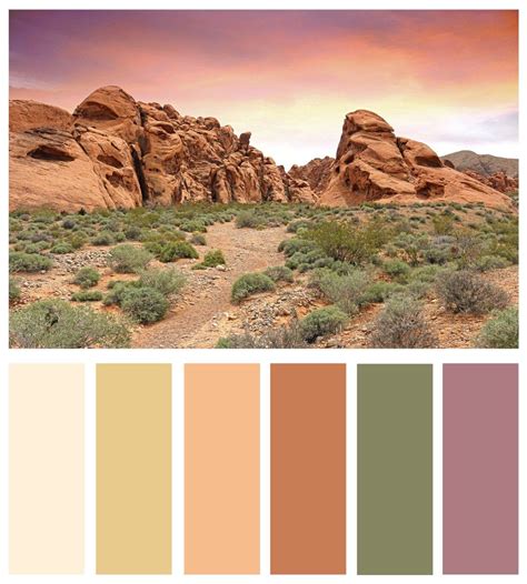 Desert Landscapes Color Palette