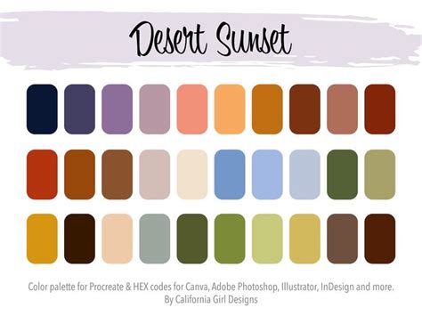 Desert Sunset Color Palette