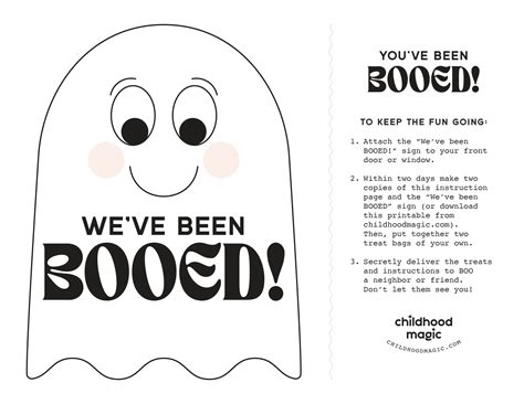 Designing Your Own You've Been Booed Printable