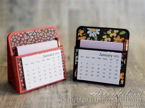 Desk calendar ideas