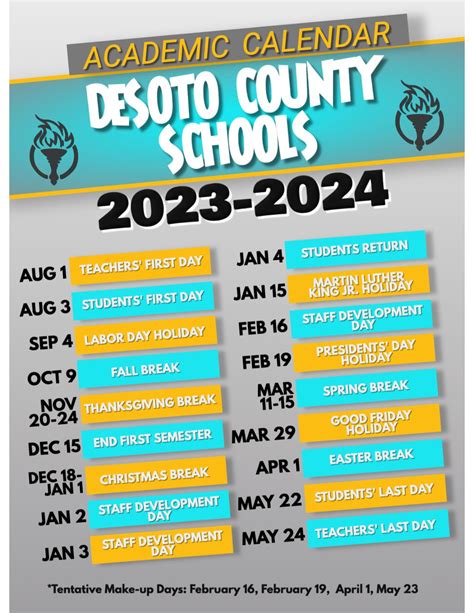 Desoto County Schools Calendar