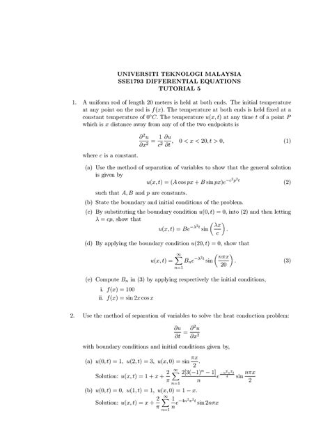 Differential Equations