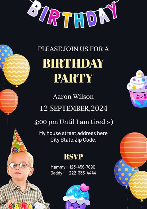 Digital Birthday Invitation