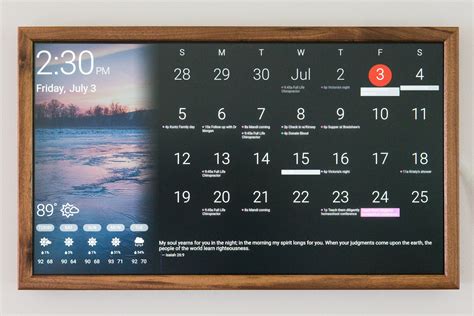 Digital calendar apps