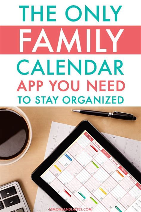 Digital calendar designed for busy families