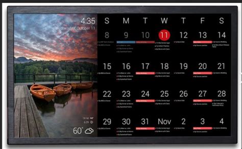 Digital calendar with music and video streaming