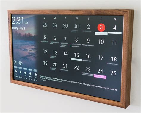 Digital calendars on various devices