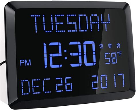 Digital Desktop Calendar Temperature