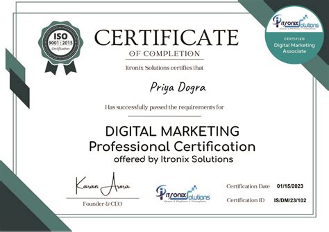 Digital Marketing Certificates