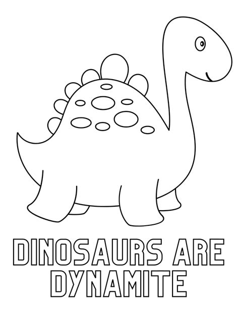 Dinosaur coloring pages as a form of self-expression