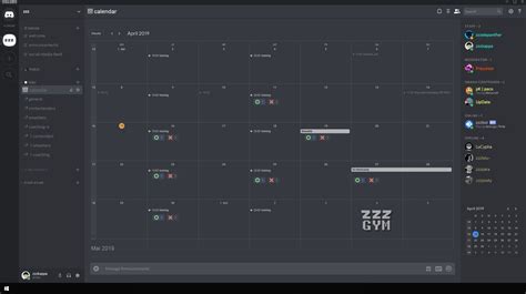 Discord Bot Event Calendars