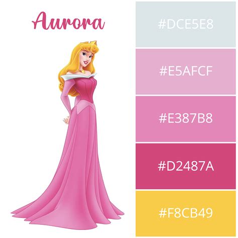 Disney Princess Color Palette for Wedding