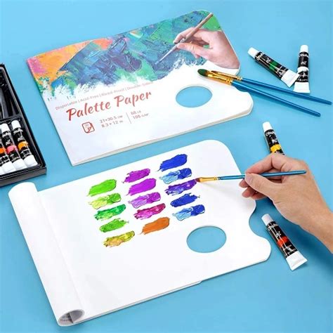 Disposable Palette for Demonstrations and Workshops