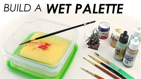 DIY Wet Palette with Plastic Container and Paper Towel